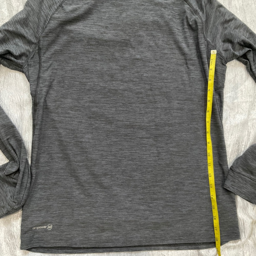 Russell Athletic Mens Dri-Power 360 Training Fit Long Sleeve Shirt Gray M Hiking - Picture 7 of 10